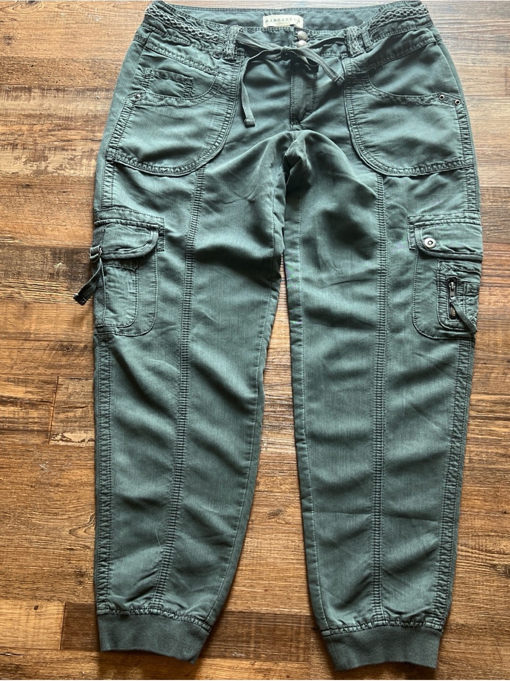 Marrakech Utility charcoal gray Cargo Joggers with Drawstring Waist
